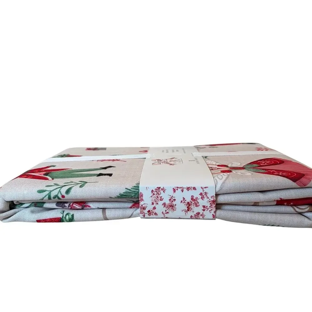 Rachel Ashwell Nutcracker Ballet Tablecloth 60x120 Festive Christmas Decor NEW